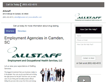 Tablet Screenshot of employmentservicescamdensc.com